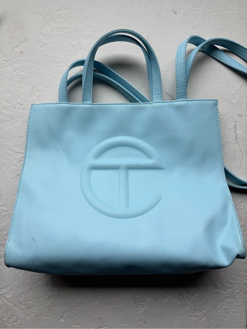 Telfar Baby Blue Medium Shopping Bag